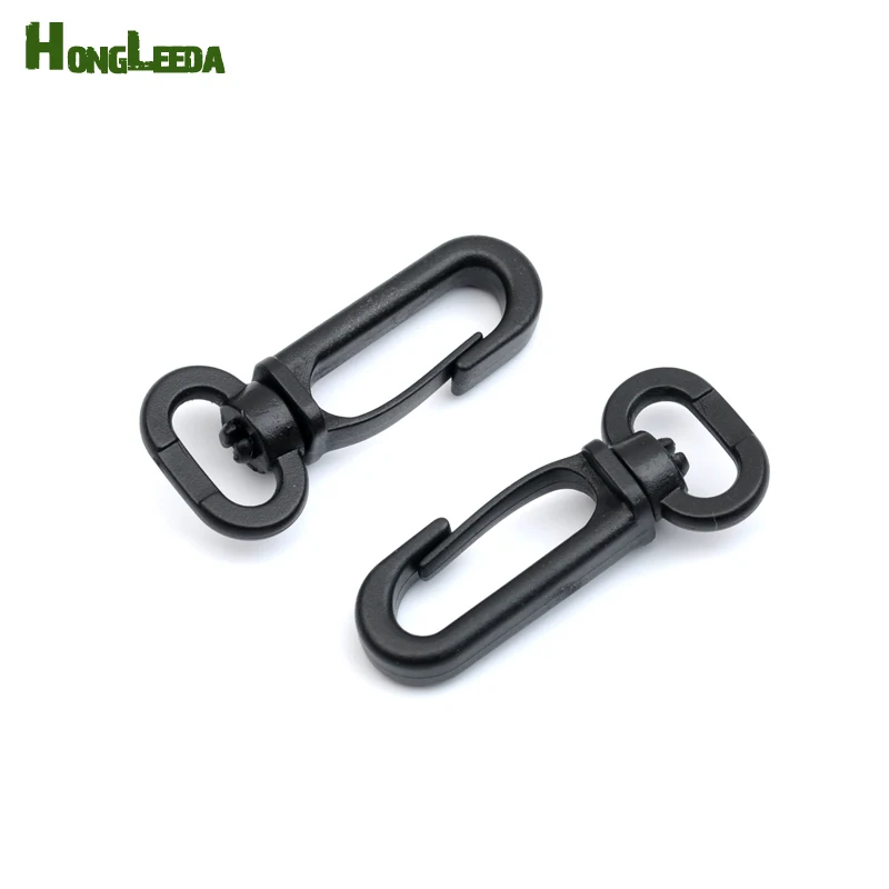 25 шт./лот B1306 13mm Черный POM пластиковые Пружинные защелкивающиеся крючки карабин