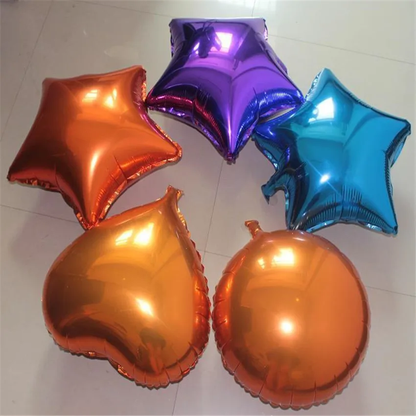 HOT 10inch Five-Point Star balloons Promotion Toy For Wedding Birthday Party Inflatable Ballons Aluminum Foil Balloon 15pcs/lot | Дом и сад