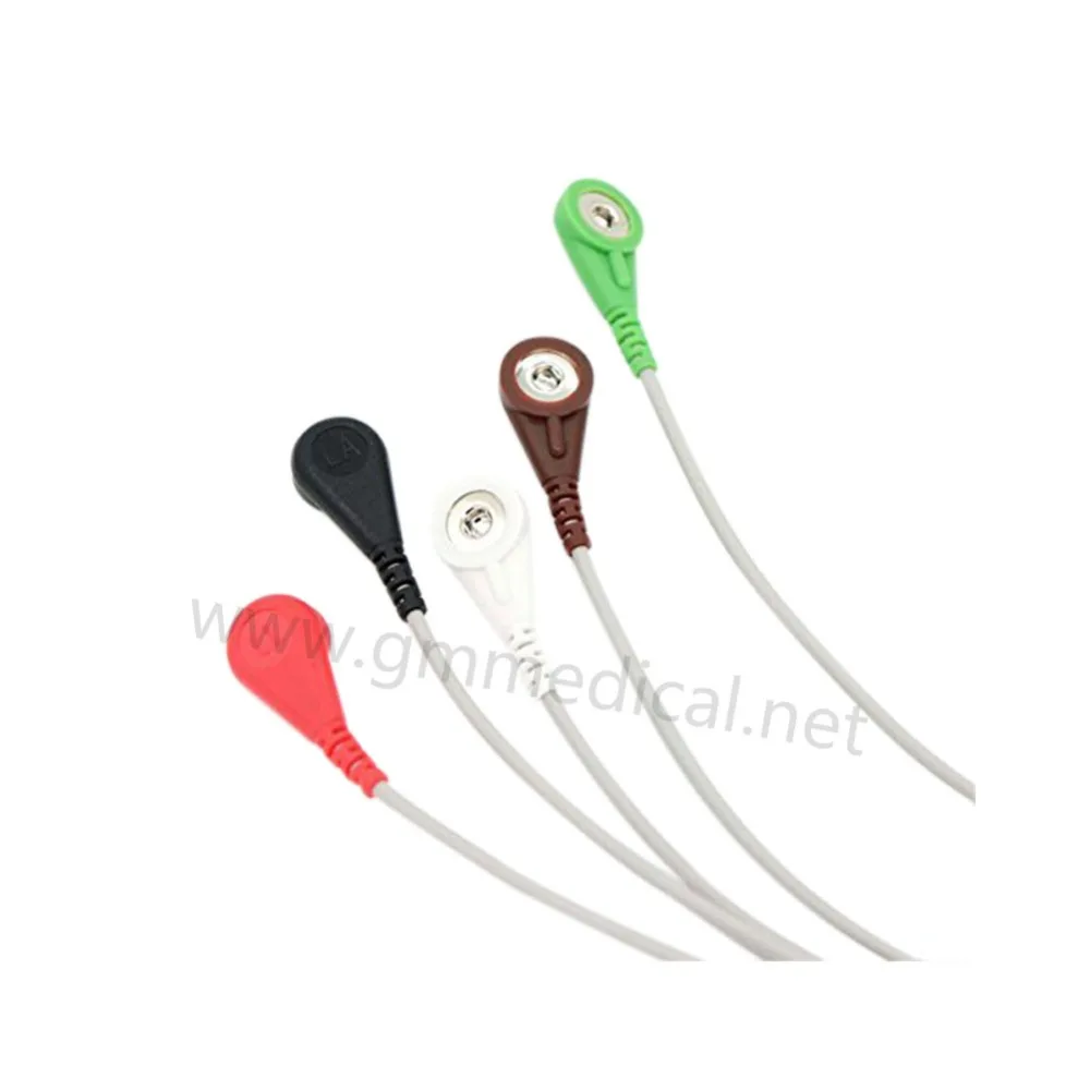 Совместим с кабелем Mindray CSI Datascope Spacelab BCIOne Piece ECG 5 свинцовыми проводами для