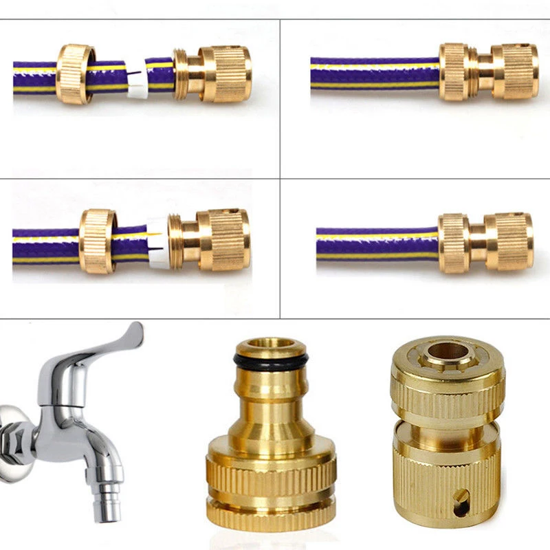 Насадка для водопроводной трубы из чистой меди 16 мм резьбовой латунный шланг