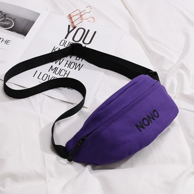 Фиолетовый Мода Harajuku Jude сумка Мода дамы нагрудная сумка в стиле casual вышивка Crossbody мешок прилив бренд хип хоп улица тенденция талии - Цвет: Фиолетовый