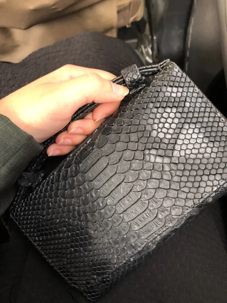 Black TOPHIGH, модные женские кошельки-клатчи со змеиным узором, Аллигатор, натуральная коровья кожа, сумка на плечо, Длинный кошелек, женский кошелек - Цвет: Black