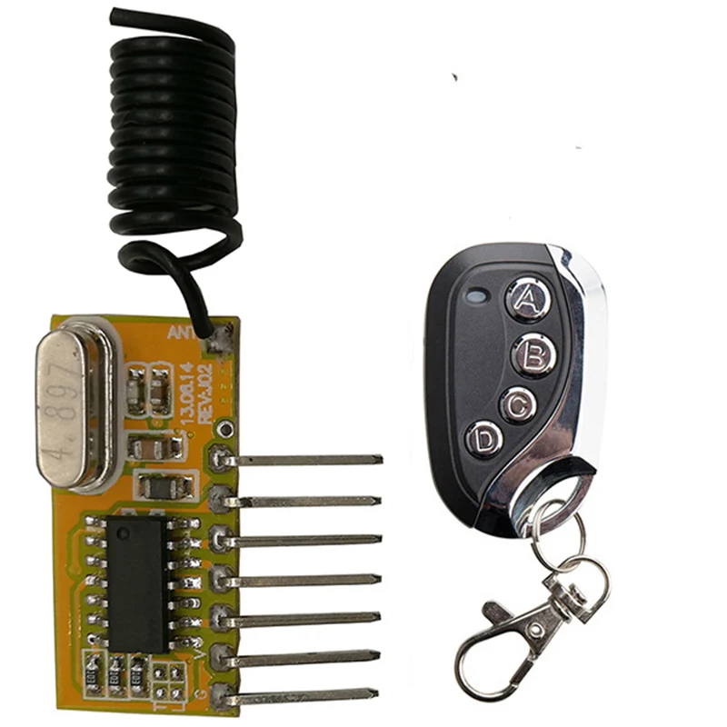 xuanlongyuan RF Wireless Receiver Module DC5V 4CH Mini Super-heterodyne for Appliances Gate Garage Door | Электроника