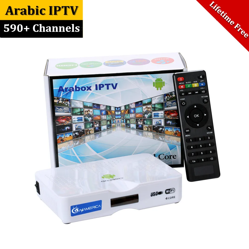 Арабский Iptv Box пожизненный бесплатный арабский Iptv каналы поддержка 500+ живой поток спорта включают Африку Турция и фильмы телеприставка