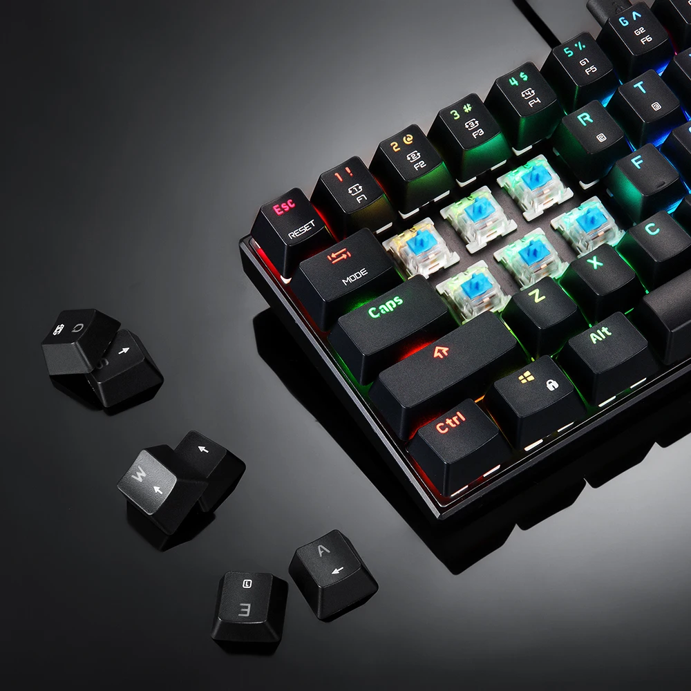 MOTOSPEED CK61 RGB Механическая игровая клавиатура OUTMU синие переключатели клавиатура 61 клавиша анти-ореолы с подсветкой для игр