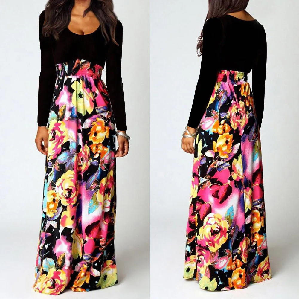 Для женщин Boho Maxi Summer &quotпрочный для ежедневного ношения пляжные Длинные