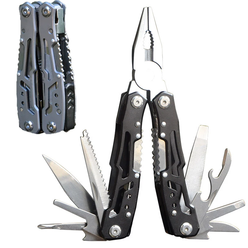 Многофункциональные плоскогубцы складная отвертка нож для консервных банок