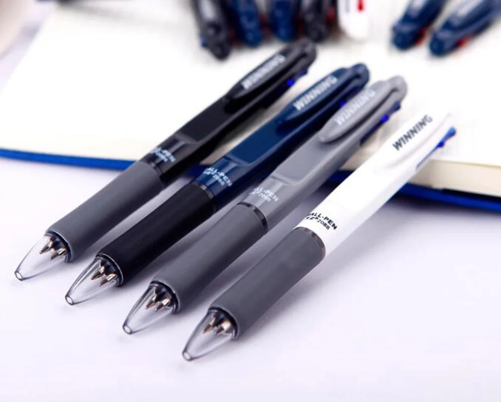 6 шт./компл. синяя и красная двойная чернильная цветная офисная Шариковая ручка