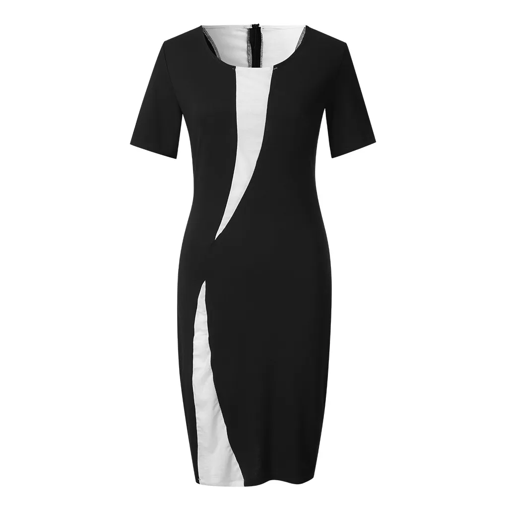 Модное летнее эластичное облегающее платье карандаш сексуальное женское для