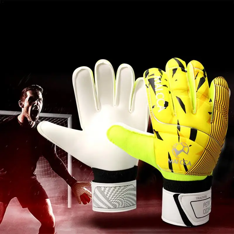Новый профессиональный подросток вратарь полный латекс перчатки с Finger Protector