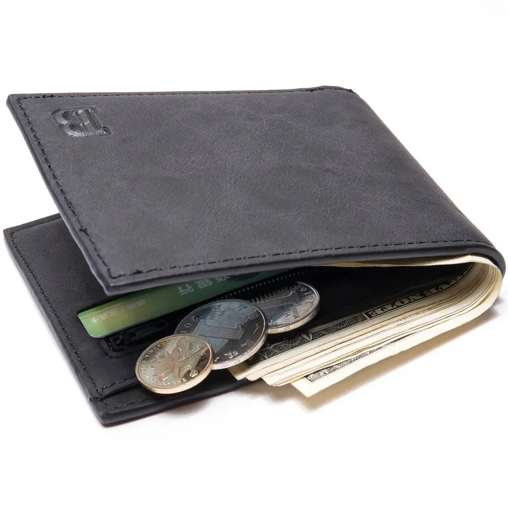 black Мужской кошелек Portemonnee Carteira Masculina Portfel, маленькие кошельки Cartera Hombre Portefeuille Homme Billeteras portafoglio uomo - Цвет: black