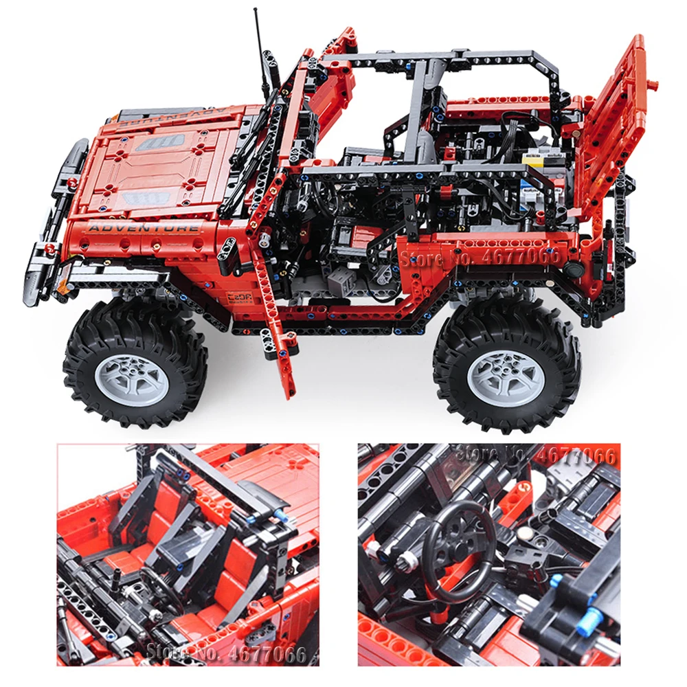 Cada RC внедорожный автомобиль Adventurer Technic строительные блоки пульт дистанционного управления автомобиля кирпичи blocktoy детские игрушки для детей мальчиков