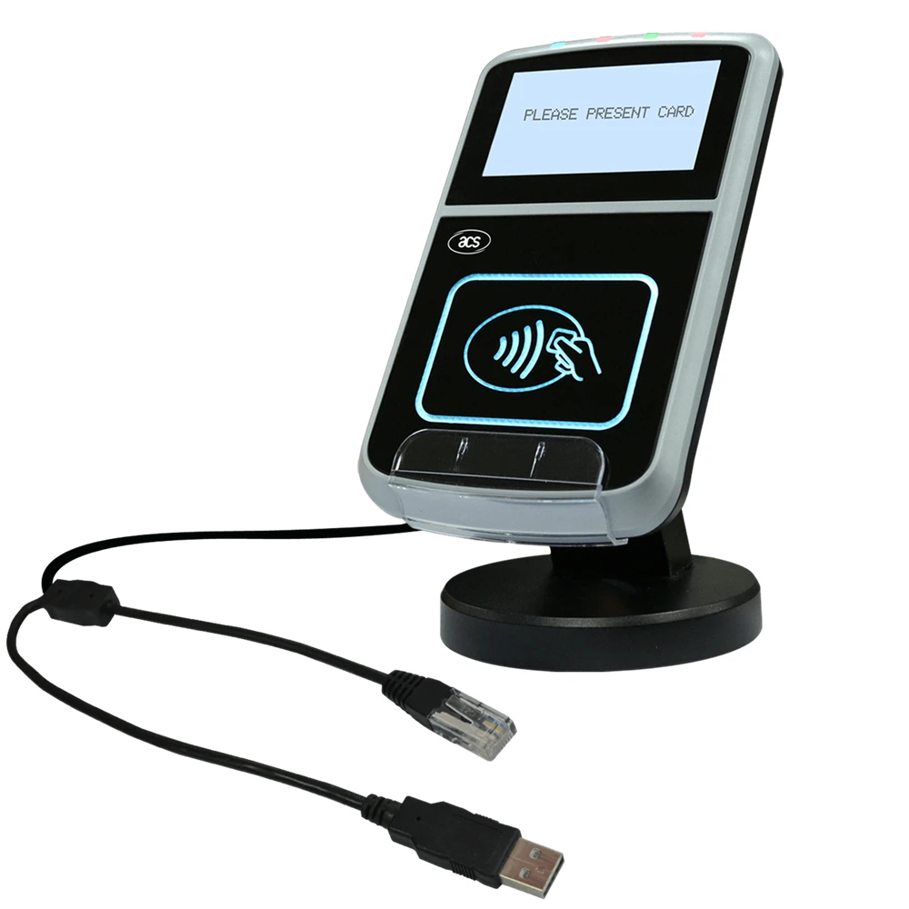Коннектор ACR123S RS232 RJ45 интеллектуальный rfid Бесконтактный считыватель для