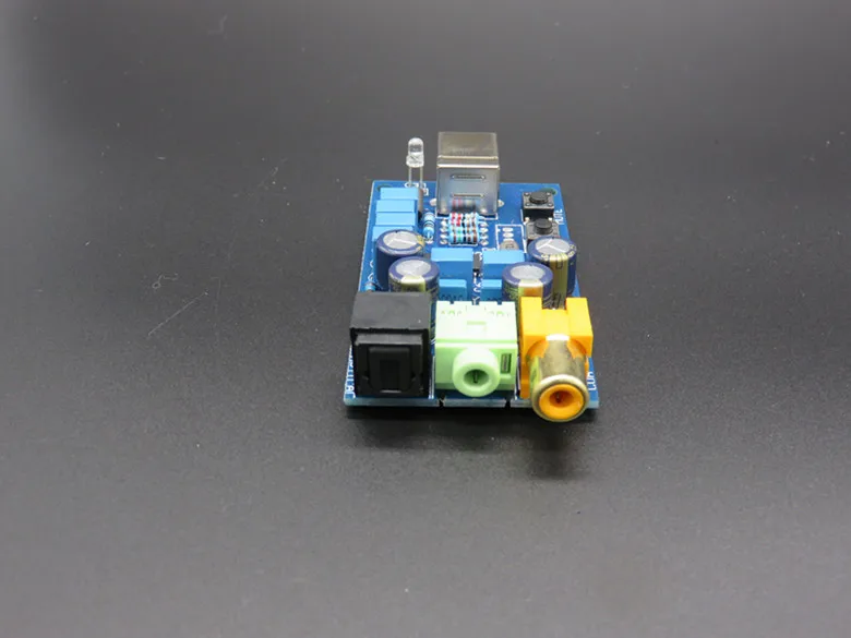 PCM2704 USB DAC Power fiber optic coaxial analog output decoder computer sound card volume control | Электроника