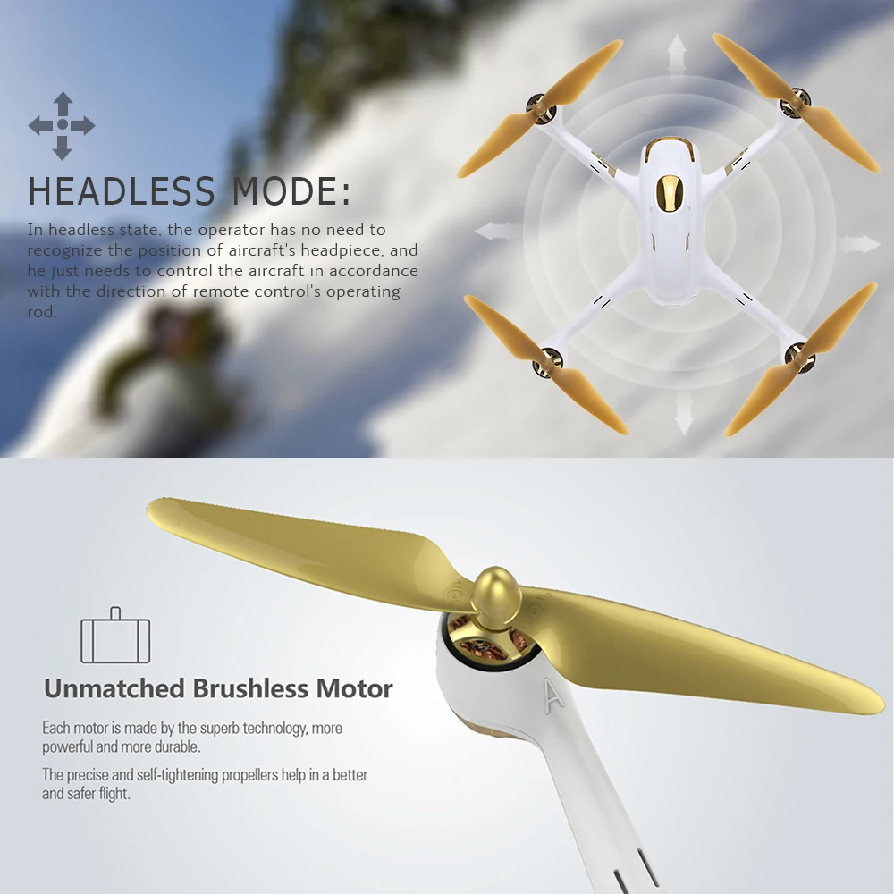 Hubsan H501S Pro X4 5,8G wifi FPV Бесщеточный Дрон с камерой 1080P 10CH 6 Axis gps Профессиональный Квадрокоптер RC Сделано