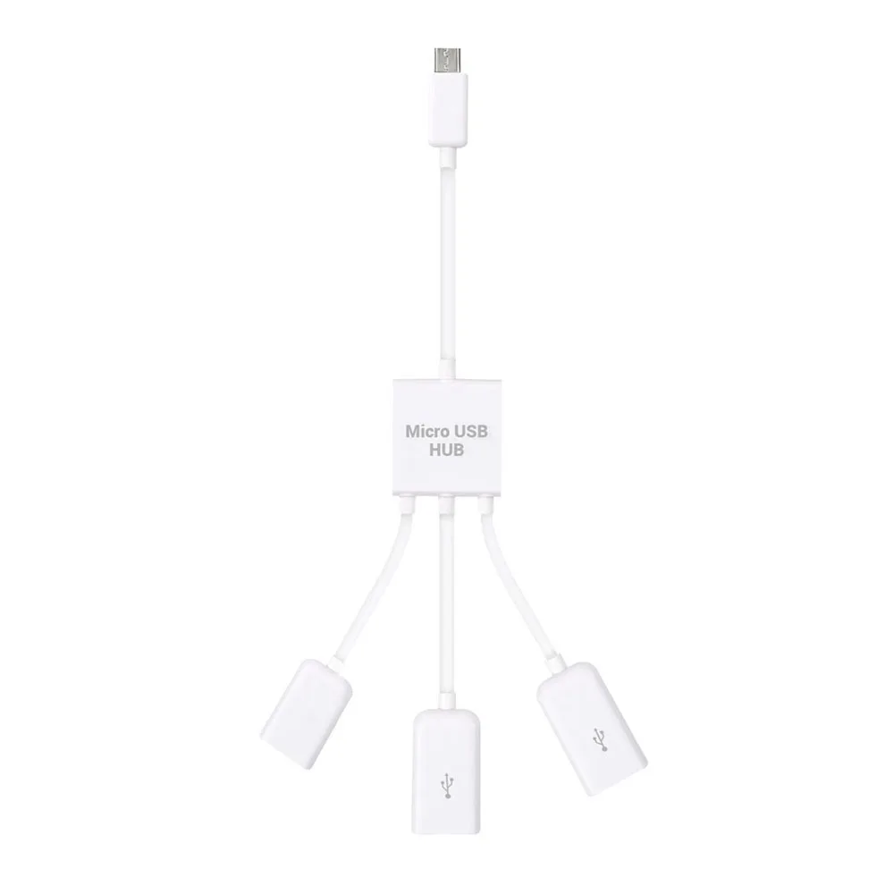 3в1 микро USB OTG концентратор адаптер для смартфона/планшета микро USB разветвитель совместим с Apple, samsung, lenovo, Asus