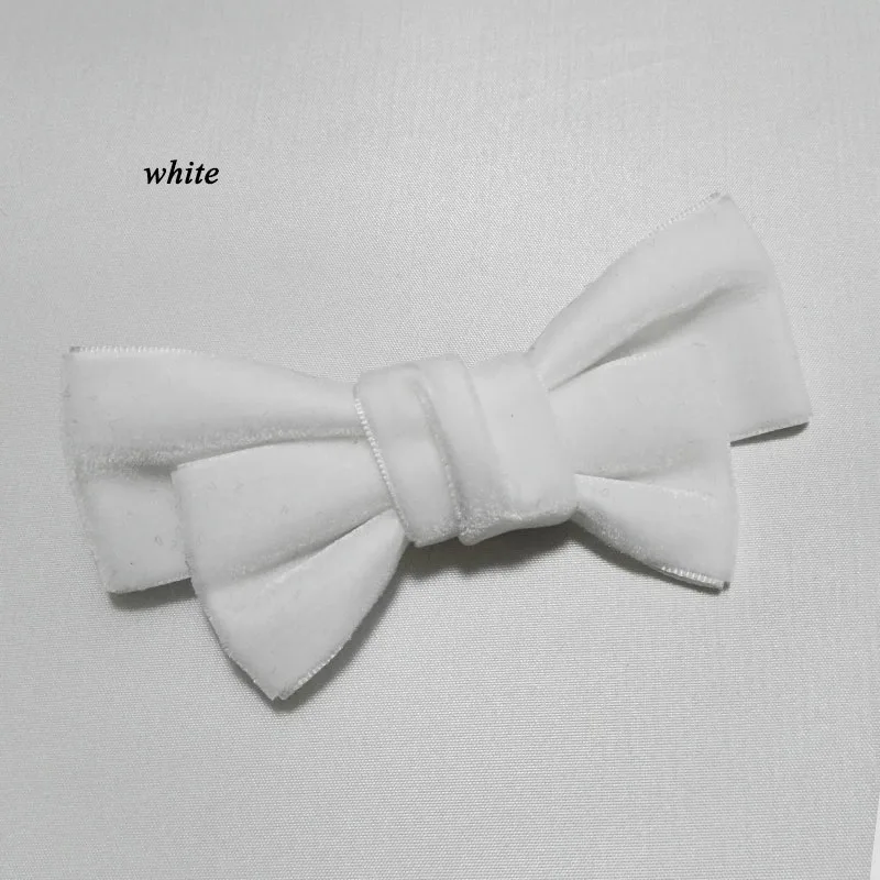 white 12 шт. Модные женские заколки для волос для девочек; украшения для волос ручной работы 4,5 дюйма бархат заколки для волос заколки-Аллигаторы для волос для Для женщин - Цвет: white