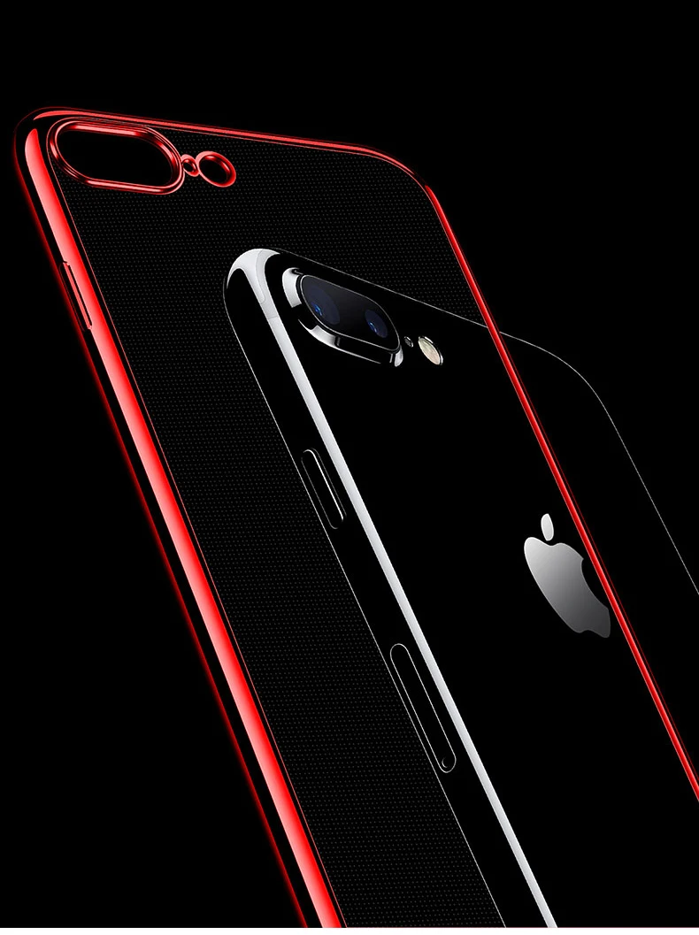 Роскошный силиконовый чехол для телефона для iPhone 7 8 Plus 6 6s чехол s Блестящий Мягкий ТПУ чехол для iPhone 6 6s Plus 7 8 X XS Max XR
