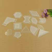 54pcs multi size quilting templates acrylic patchwork templates quilting ruler templates diy craftwork sewing supplies tools