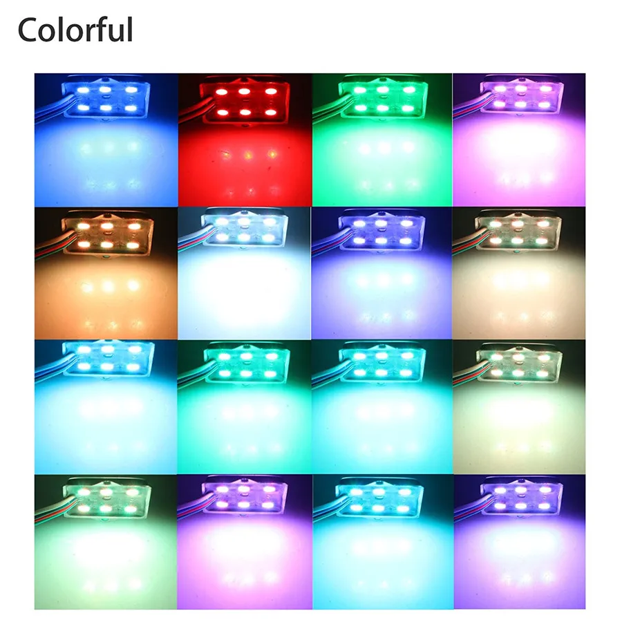 Комплект светодиодных RGB задних фонарей для кровати грузовика беспроводной