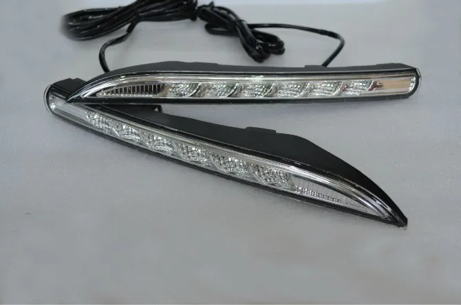 Бесплатная доставка Водонепроницаемый 12V авто светодиодный DRL Дневной Бег огни с