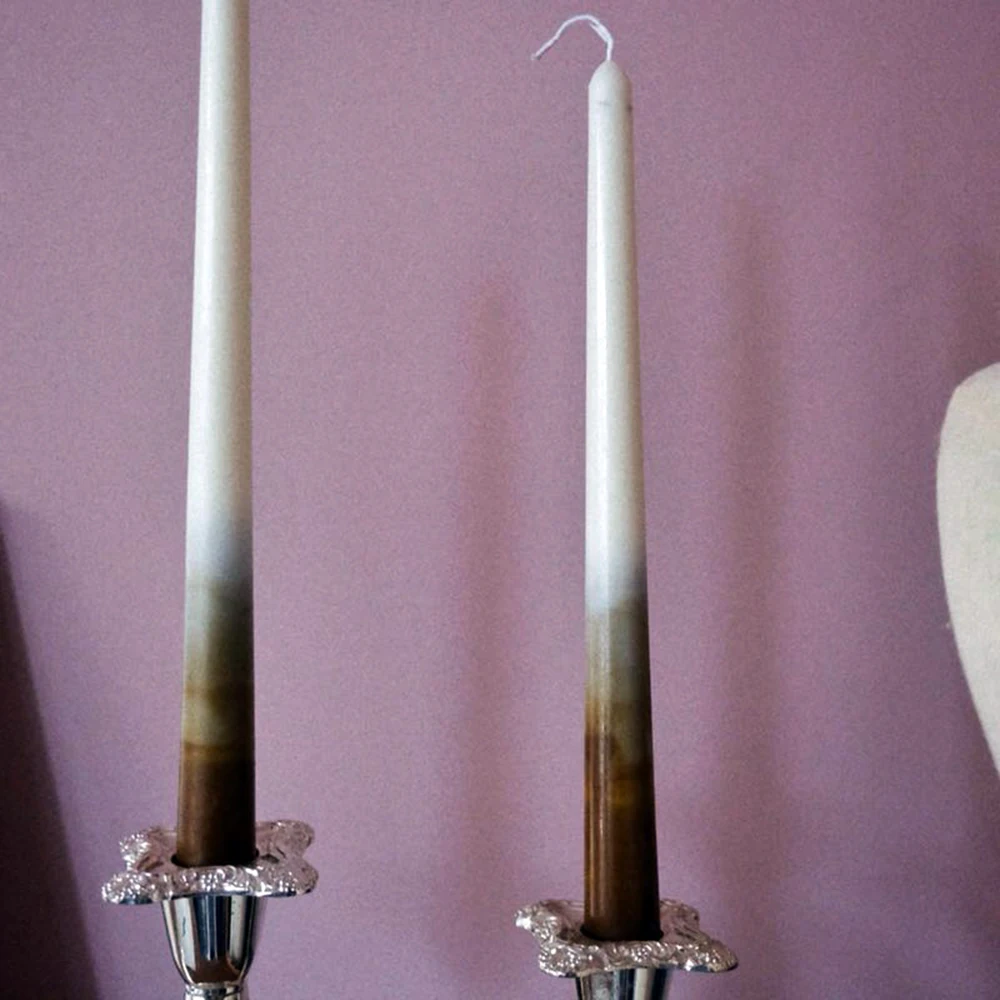 1 шт. уникальный дизайн градиентные цветные длинные палочки свечи для ужина