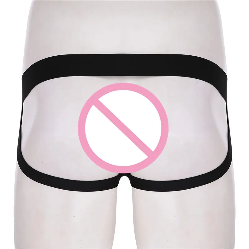 Мужское нижнее белье из искусственной кожи с открытой спиной и низкой посадкой| |