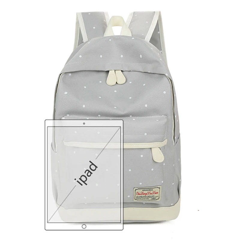 3 шт./компл. милые школьные сумки для девочек детский рюкзак в горошек Детские