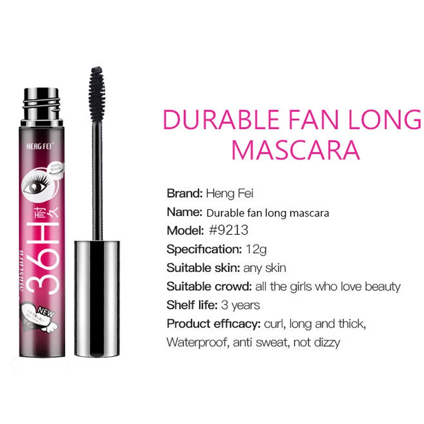 Черная прочная удлиненная тушь для ресниц Водостойкая наращивания 3D скручивание