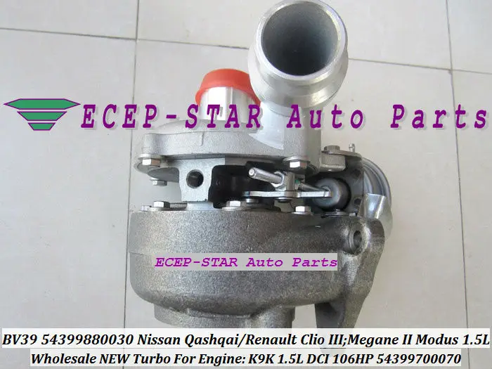 Турбо для Renault Modus Clio 3 Megane Scenic 2 Nissan Qashqai K9K 1 5 л DCI бесплатная доставка BV39 54399880030