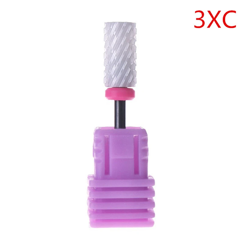 6 types of silver carbide nail drill burr metal bite manicure electric accessories grinding head 2.35mm 3/32&quot | Красота и