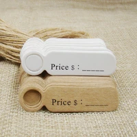 51 3cm cute shape kraft paper blank price label tag 100pcs 100pcs hemp string for production price tag description