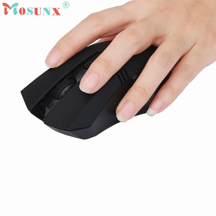 Mosunx Современная игровая мышь 2 4G 2000DPI оптическая USB беспроводная мыши для ноутбука