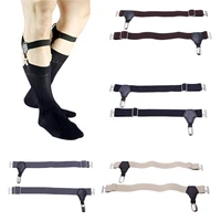 harajuku gothic garters stockings belt lingerie adjustable mens sock garter belt grips suspender with metal clips accessories