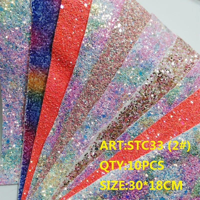 Прозрачный запас 1 комплект(10 шт.) 30X18 см Алиса блеск Cuero Sintetico блестящая кожа для DIY аксессуары для волос ремесло STC33
