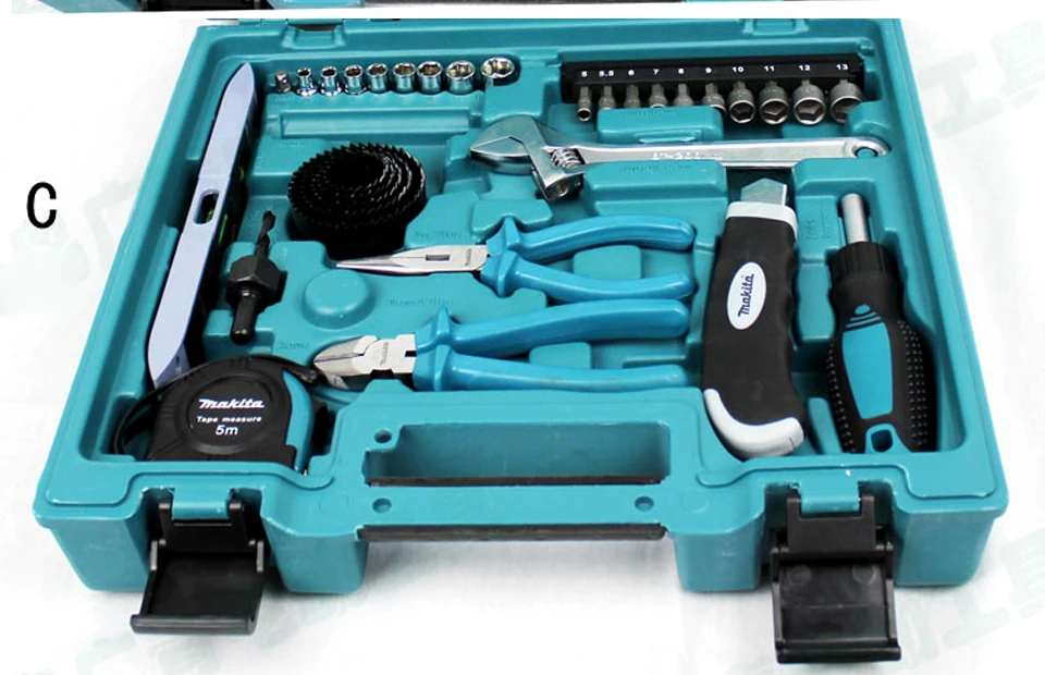 Японская серия Makita MACCESS Семейные расходы ручные инструменты 200 шт. набор сверл гаечный ключ пластиковая Зажимная лента для измерения