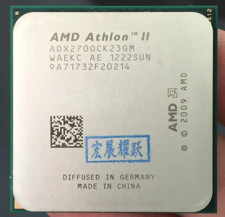 Двухъядерный процессор AMD Athlon II X2 270 X270 для настольного компьютера AM3 938 100%