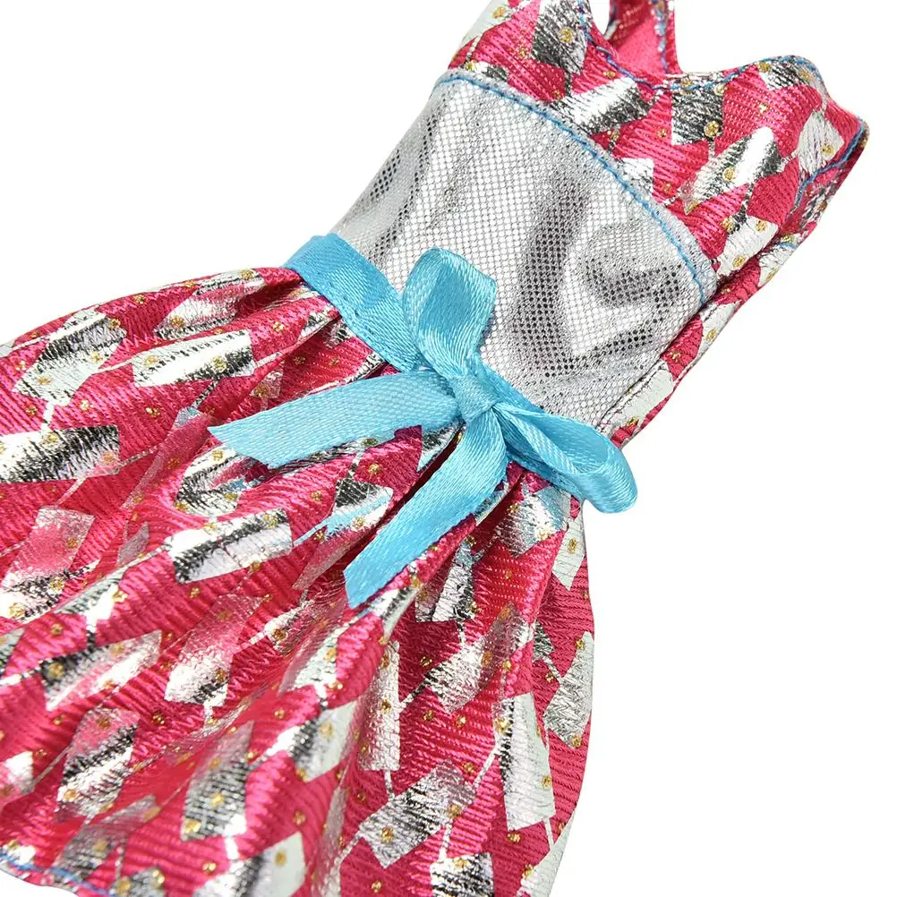 1 шт. платье принцессы с цветочным принтом для кукол Летняя Одежда мини-платье на