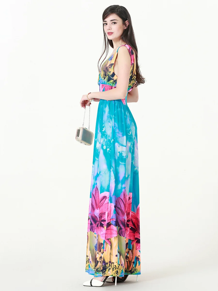 Платье женское длинное пляжное в богемном стиле размеры до 7XL|Женские платья| |