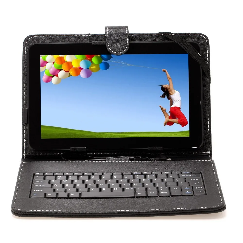 8GB BoDa 10," 10 дюймов Android 4,4 Kitkat четырехъядерный Bluetooth Wi-Fi планшеты шт Двойная камера с микро USB клавиатурой в подарок