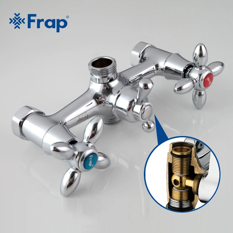 Frap классический смеситель для душа длинный ствол ванной горячей и холодной воды