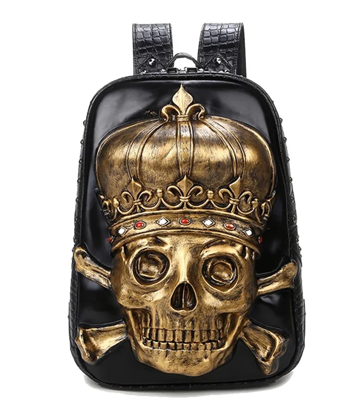 Повседневный рюкзак унисекс с заклепками сумка для компьютера объемная