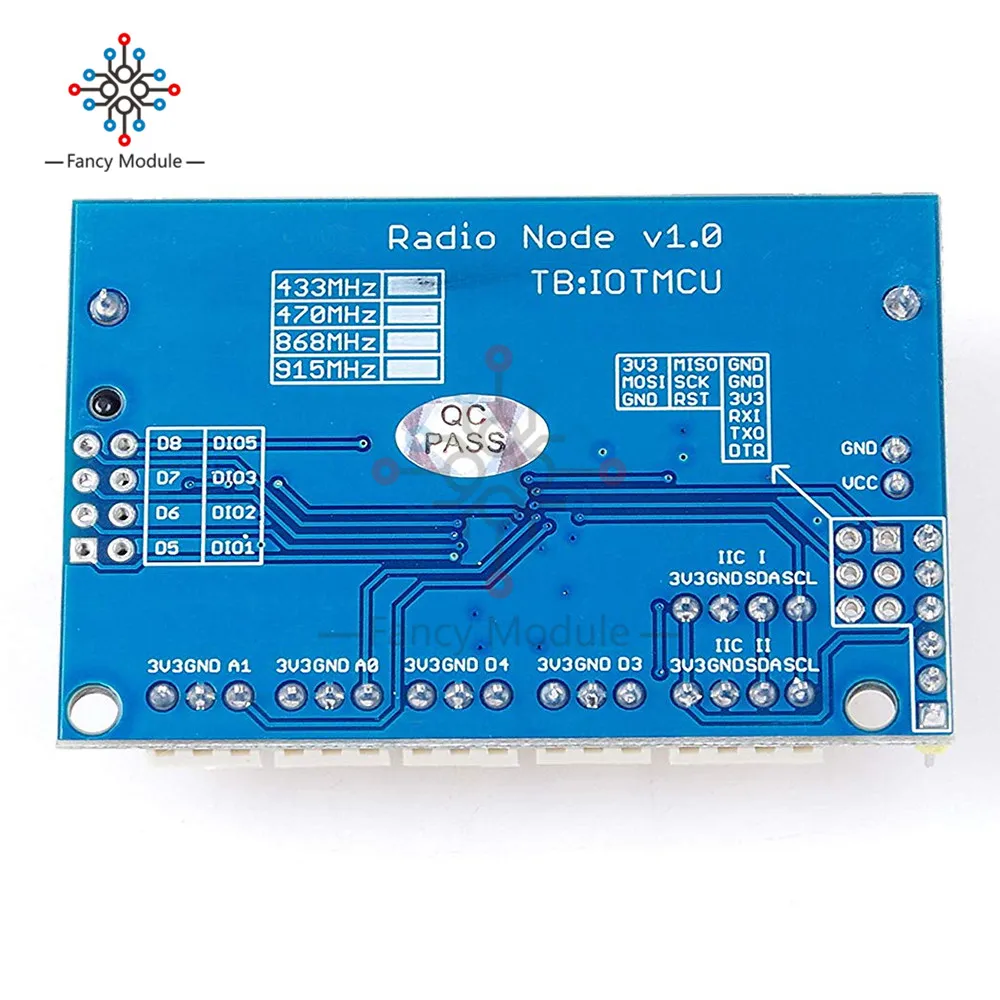 SX1276 SX1278 433 МГц/868 МГц/915 МГц радио узел LoRa V1.0 V2.0 2,4G беспроводной модуль RFM95 RFM98 для Arduino ATmega328P 3,7-12 В постоянного тока