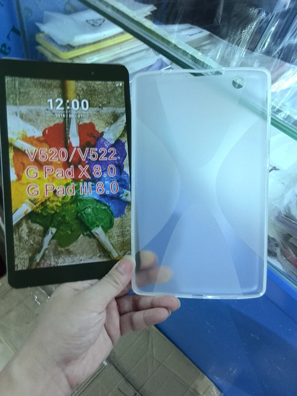 Ультратонкий Мягкий силиконовый защитный чехол X Line из ТПУ для планшета LG G PAD 8 0