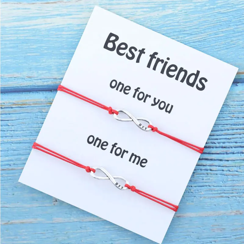 Best Friend Matching Bracelet Infinity Charm Bff Friendship Bracelets for Friend BFF Gift Infinity Bracelet Women Men Jewelry