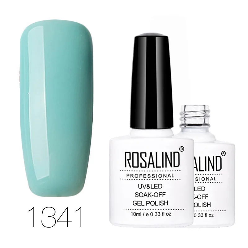 ROSALIND гель 1S 10 мл 1323-1465 классический цветной Гель-лак для ногтей Need Top Base гель-лаки для наращивания ногтей - Цвет: 1341