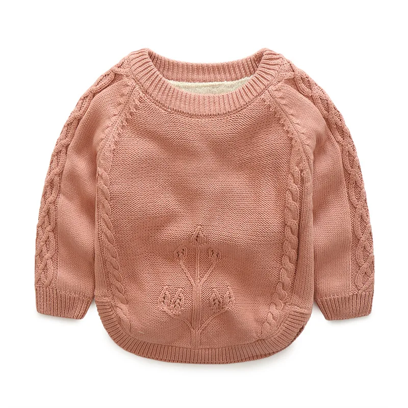 Осенне зимние детские свитера бархатный вязаный кашемировый свитер для