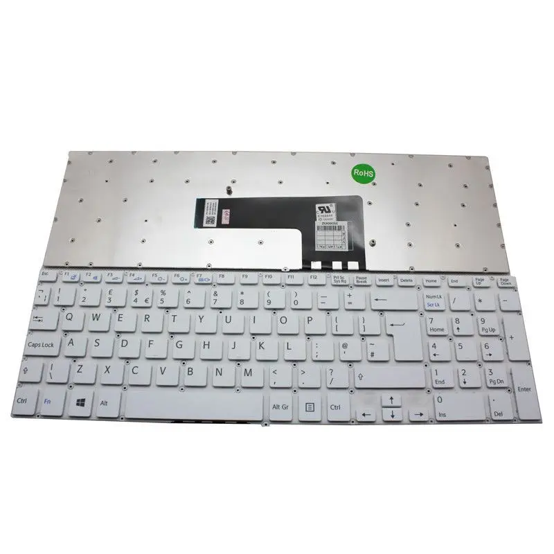 Клавиатура для ноутбука Sony VAIO SVF15 SVF152 SVF153 SVF154 белая Великобритания | Компьютеры и