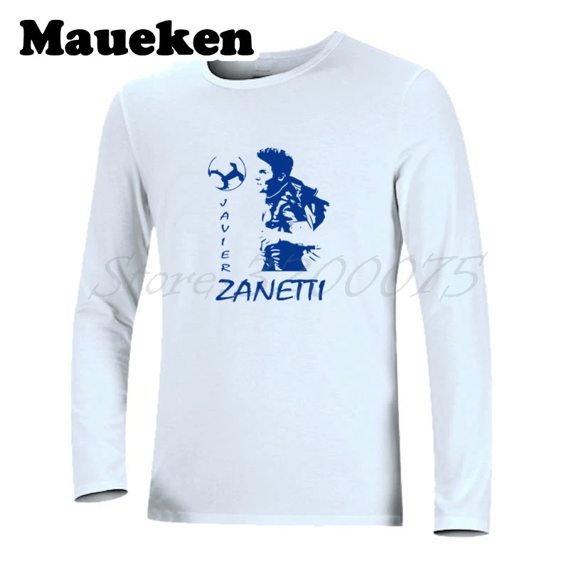 С длинным рукавом Для мужчин Аргентина Хавьер Дзанетти 4 капитан Легенда