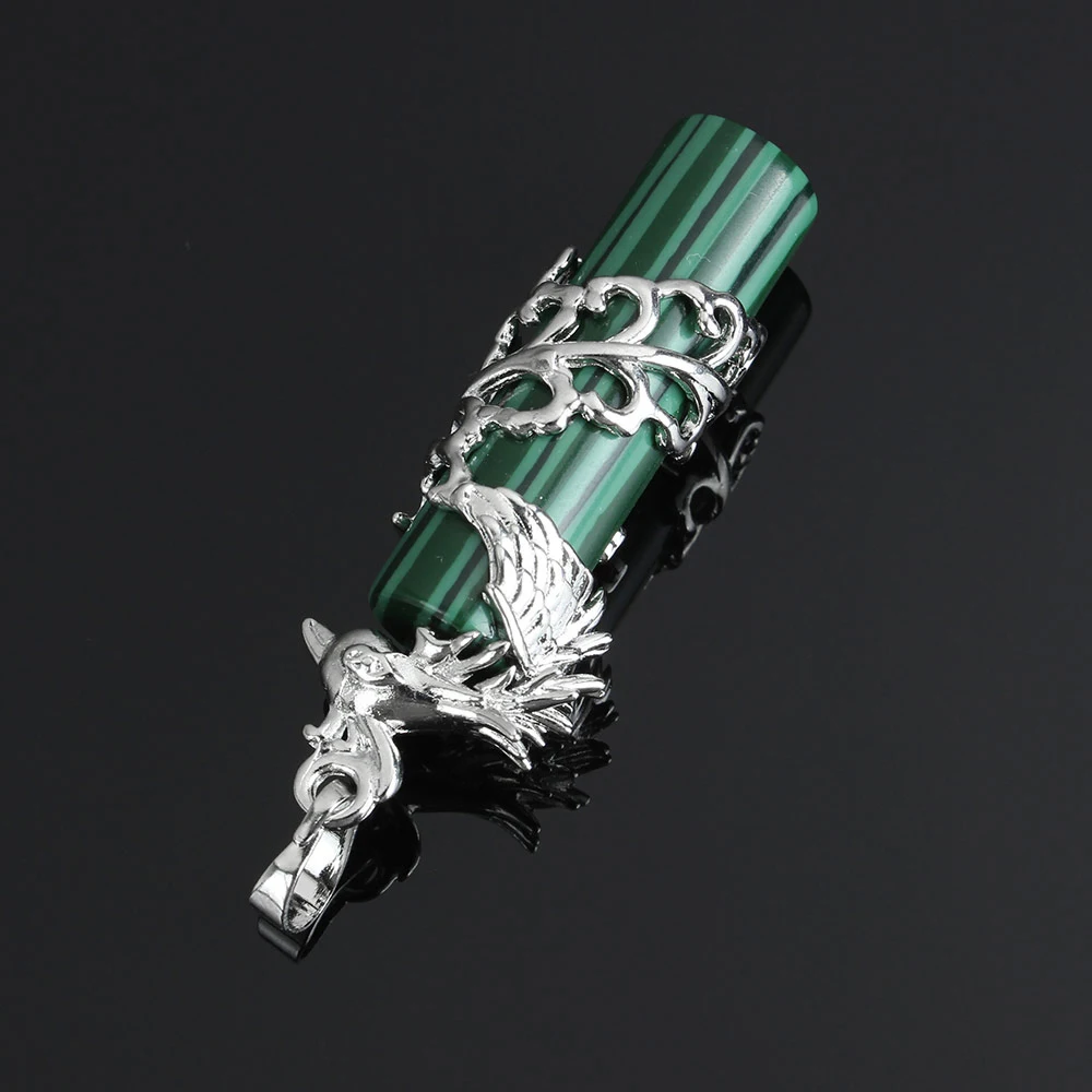 Новый дизайн подлинный 3D натуральный кварц морской опал дракон Феникс подвеска